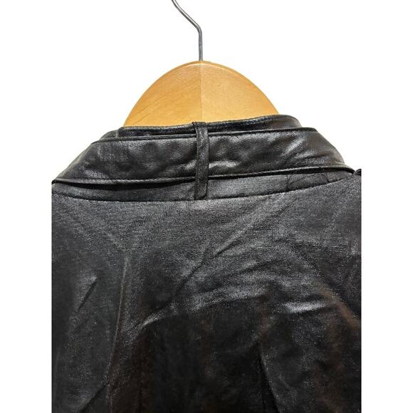 Vintage Firestone jacket bomber black VTG car racing coat sz L Swingster - Picture 7 of 8